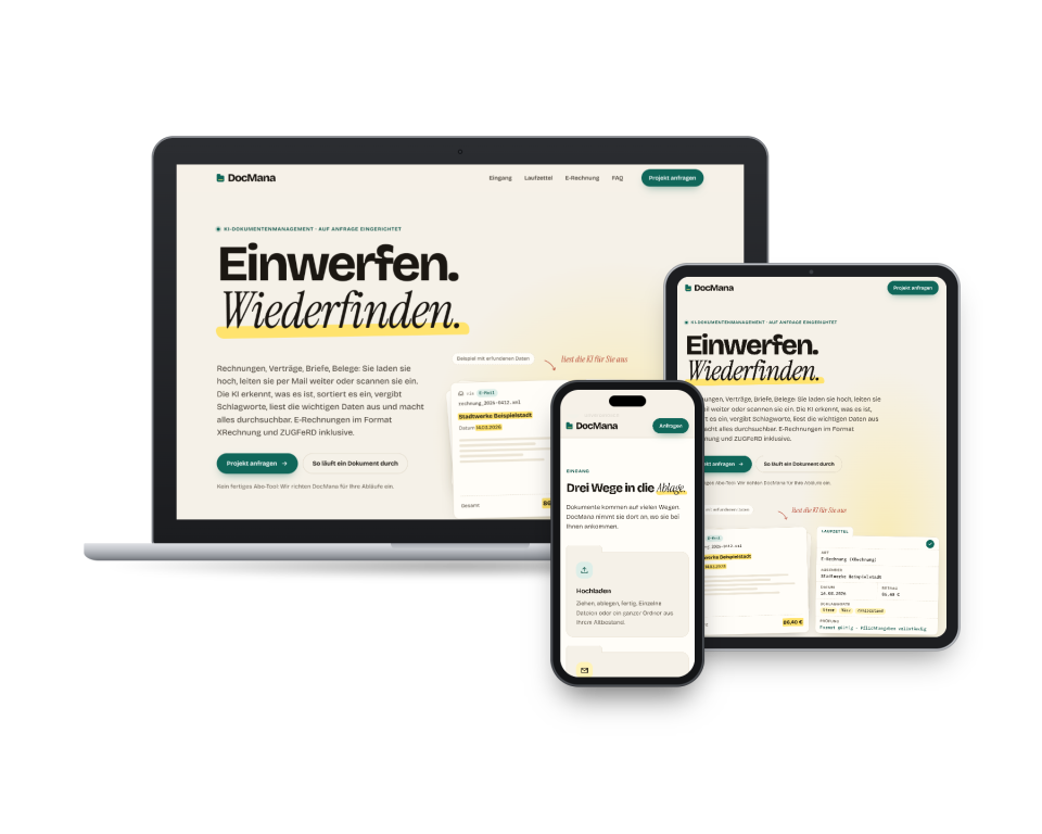 Design for DocMana on multiple devices
