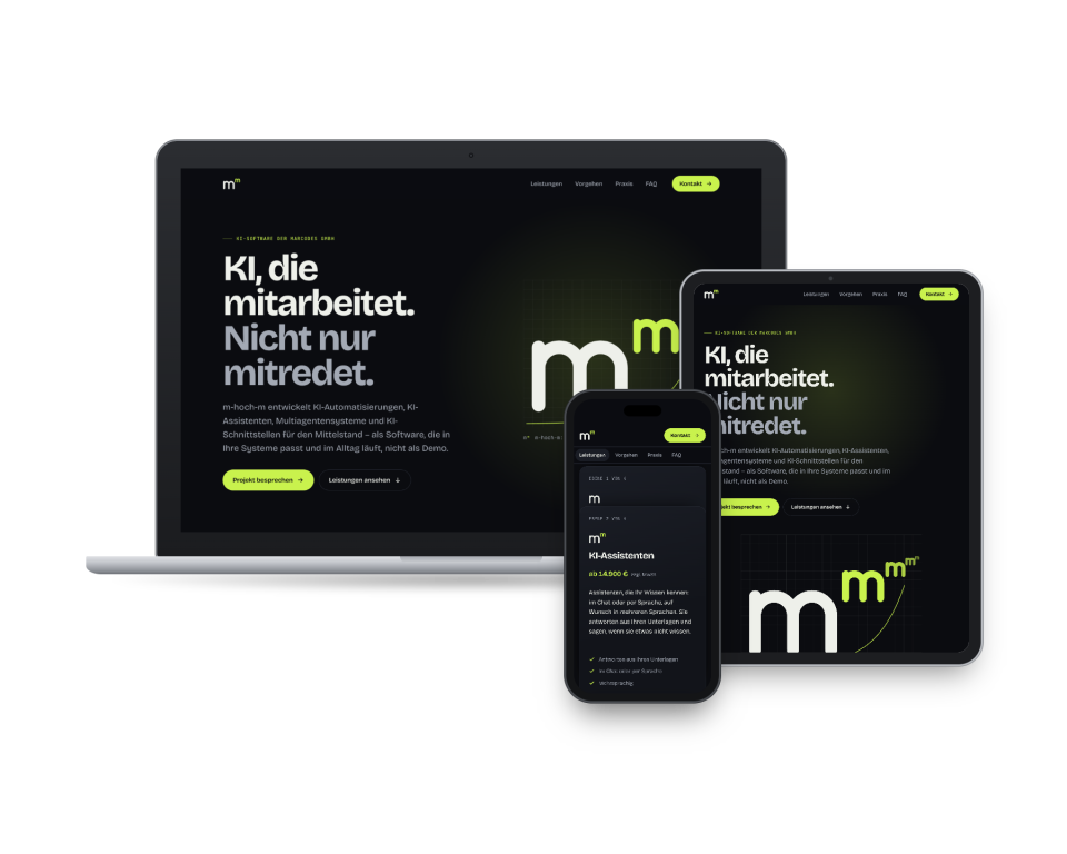 Design for m-hoch-m on multiple devices