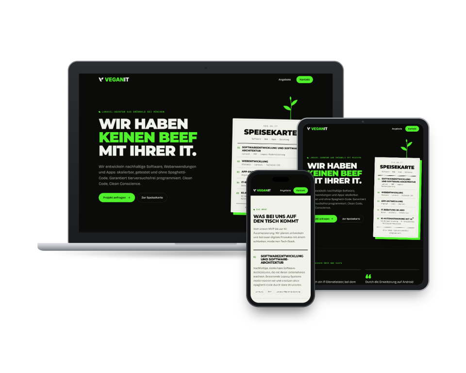 Design for VEG.AN.IT on multiple devices